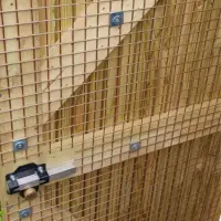 Security mesh door lining