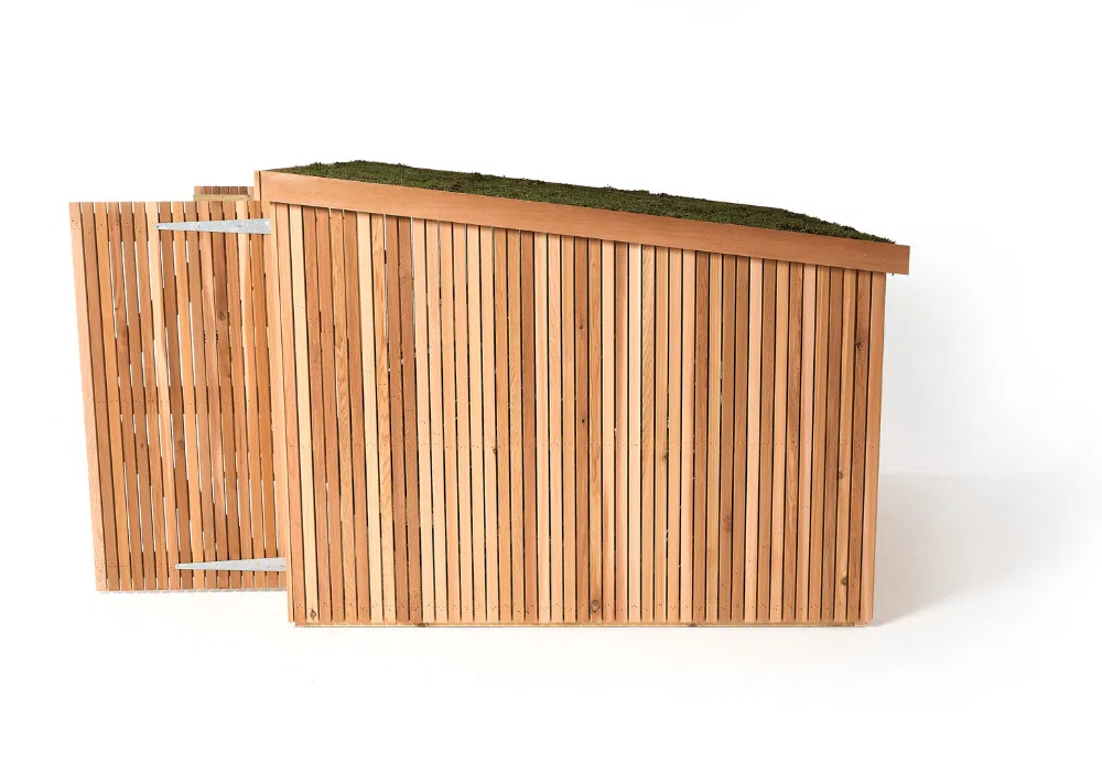 Slot-In Bike Shed shown on the Brighton Bike Sheds bike sheds page, image 1 in the product gallery