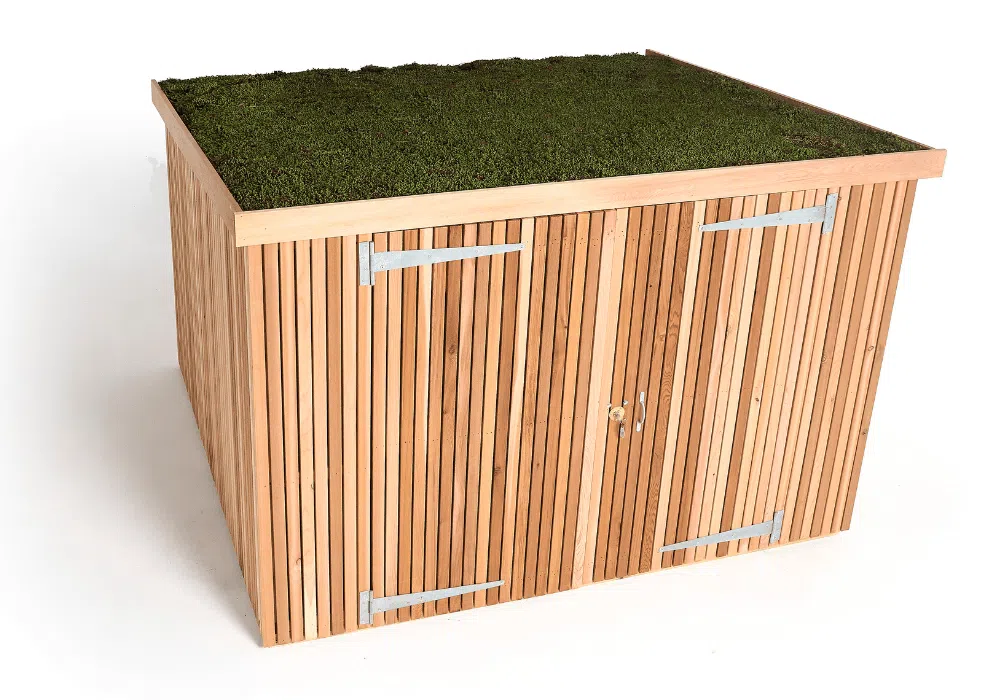 Slot-In Bike Shed shown on the Brighton Bike Sheds bike sheds page, image 5 in the product gallery