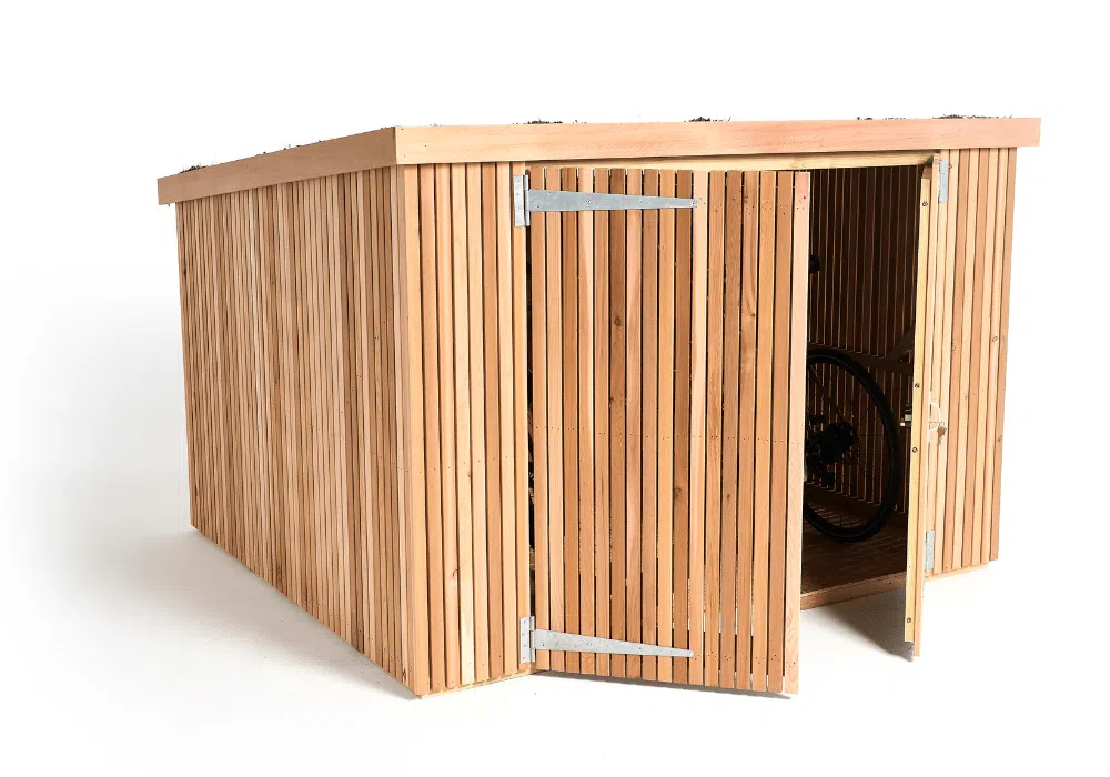 Slot-In Bike Shed shown on the Brighton Bike Sheds bike sheds page, image 6 in the product gallery