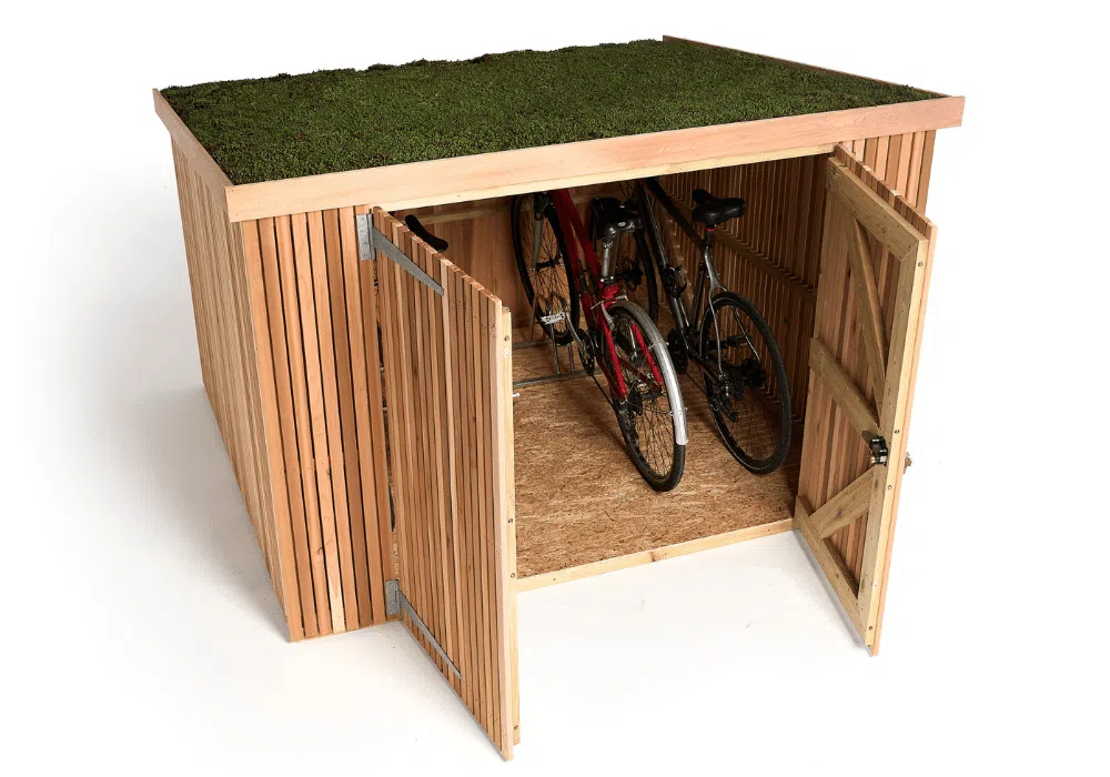 Slot-In Bike Shed shown on the Brighton Bike Sheds bike sheds page, image 7 in the product gallery